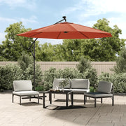 Telo di Ricambio per Ombrellone-Telo sostitutivo per Ombrellone Grigio Terracotta 350 cm