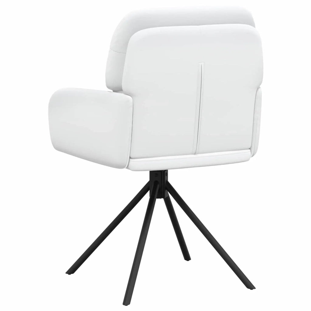 Sedie da pranzo girevoli 6 pcs Similpelle Bianco 3428270
