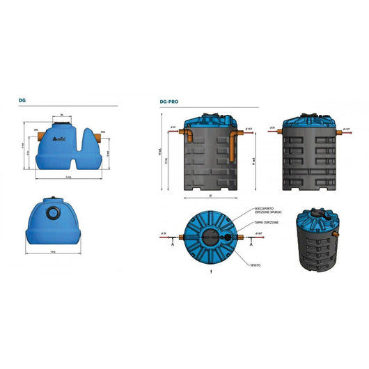 Degrassatore elbi dg15 lt. 500 (15 a.e.)