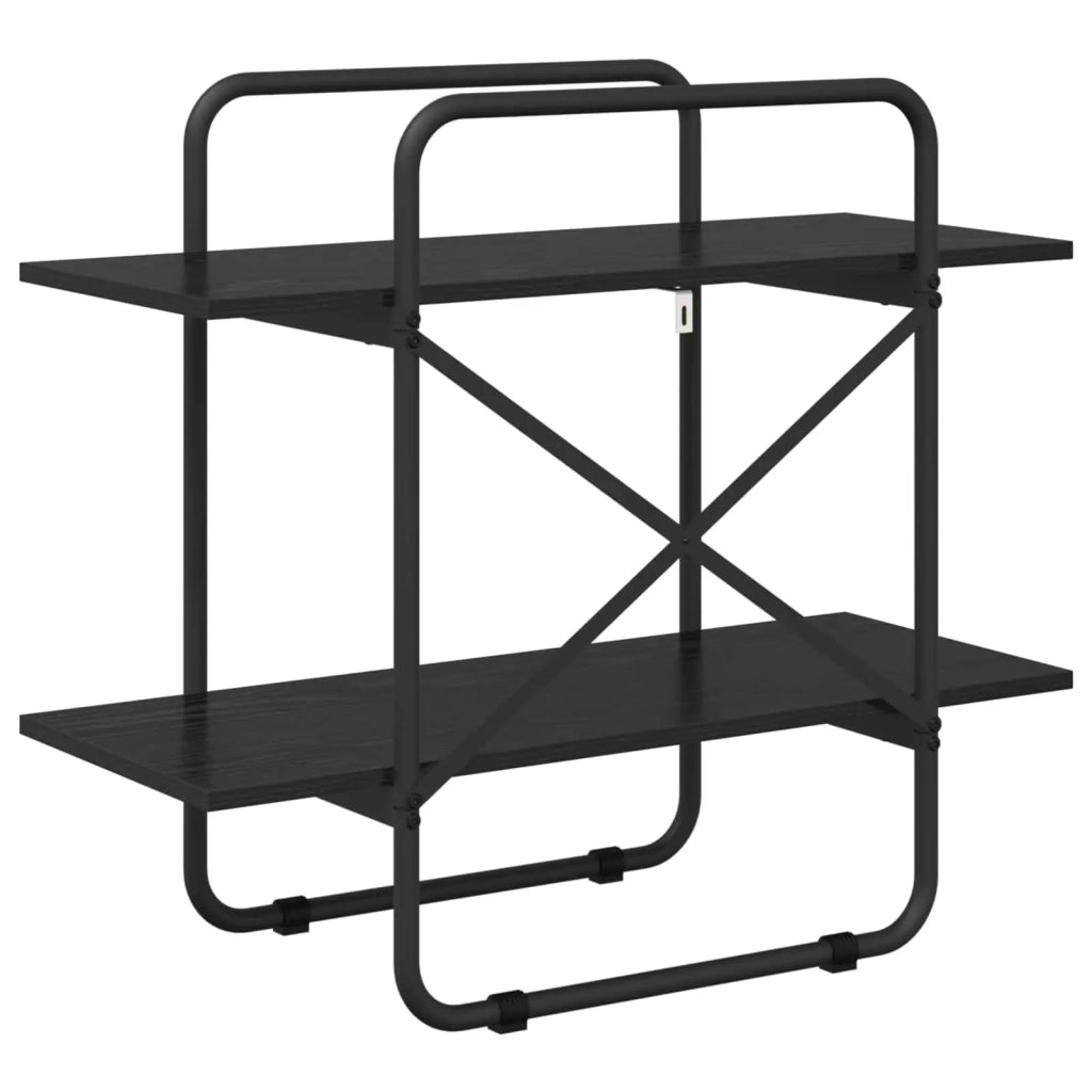 Libreria 2 livelli 60 x 35 x 70 cm PB Rovere Nero 8007846