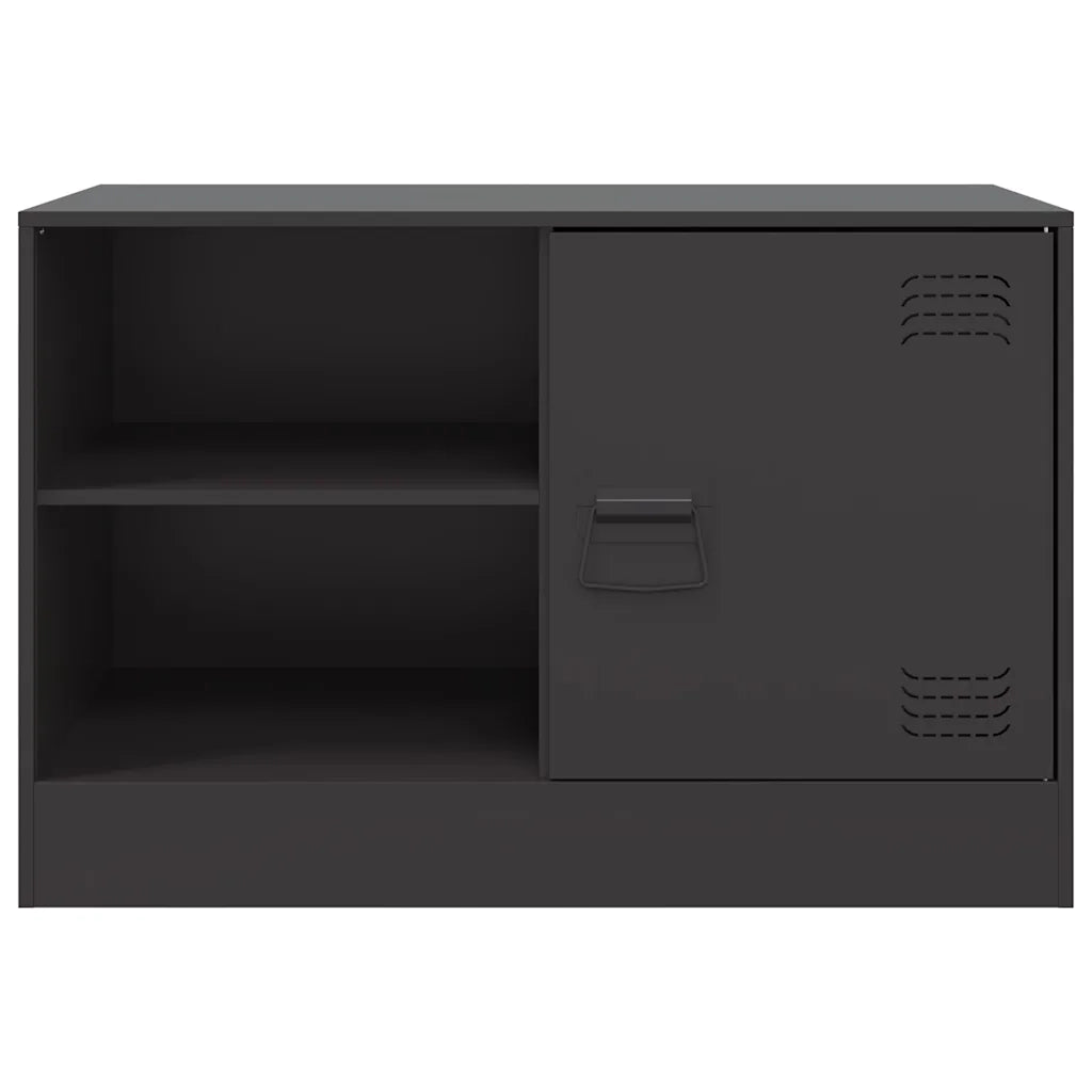 Mobile TV Nero 67x39x44 cm in Acciaio 841691