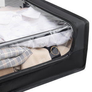 Contenitore Sottoletto con Ruote Salvaspazio Resistente con Cerniera e Maniglie