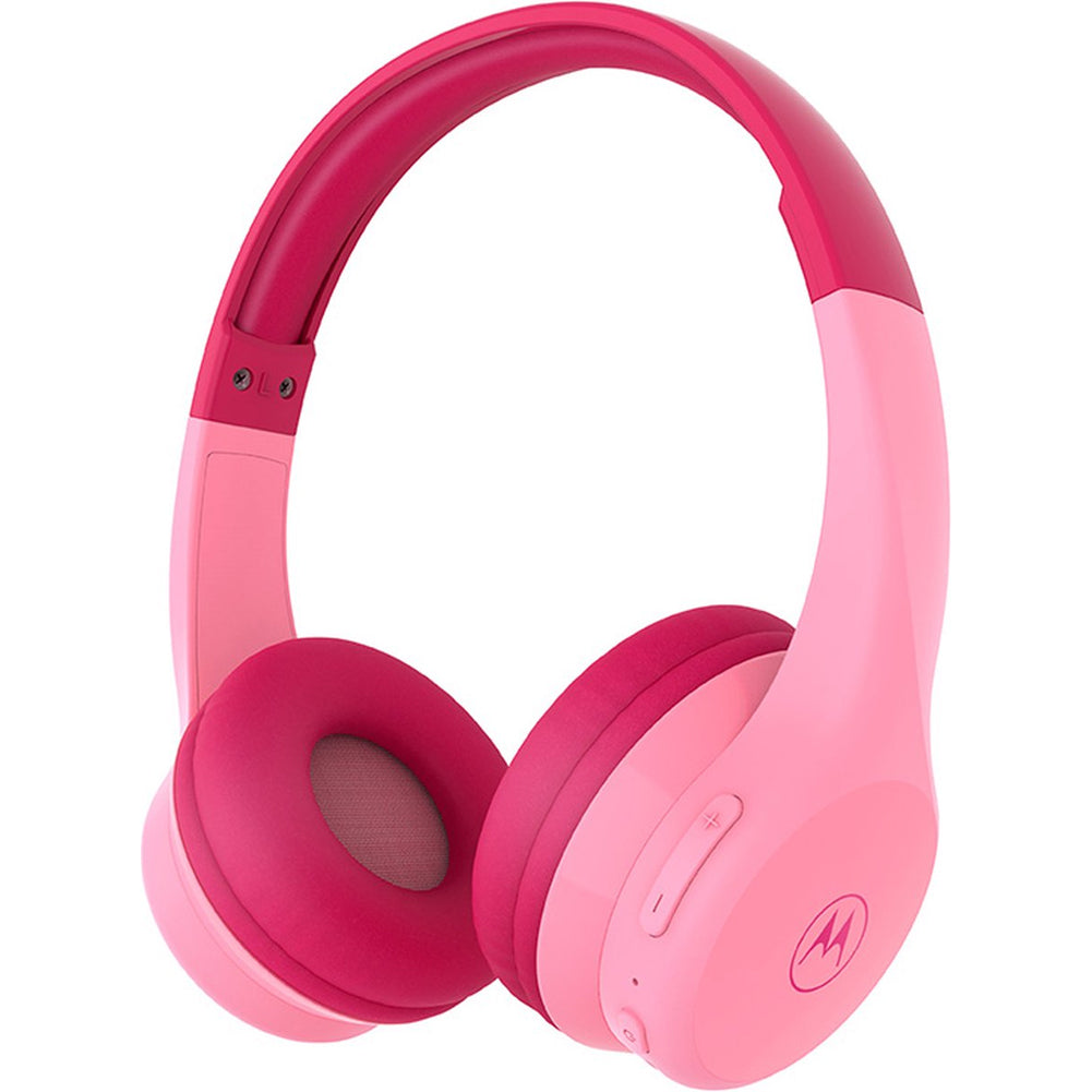 Cuffie Bluetooth Motorola JR300 Bambini Rosa con Limitazione Audio e Microfono