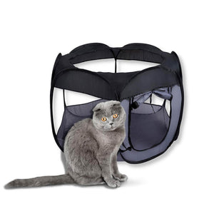 Recinto Box Animali Domestici 100x75cm Cuccia Pieghevole Salvaspazio con Borsa