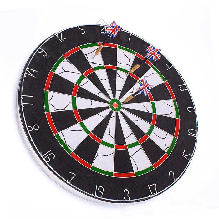 Dart Game Gioco Tirassegno Bersaglio 6 Freccette Modello Deluxe Diametro 45 cm