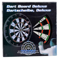 Dart Game Gioco Tirassegno Bersaglio 6 Freccette Modello Deluxe Diametro 45 cm