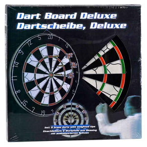 Dart Game Gioco Tirassegno Bersaglio 6 Freccette Modello Deluxe Diametro 45 cm