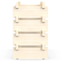 Porta Bottiglie Cantinetta Legno di Pino 4Piani 32 Scomparti 90x30 H54cm Casa Bar