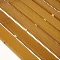 Tappeto per Doccia Vasca da Bagno in Legno Bambù Superficie Antiscivolo  60x40cm