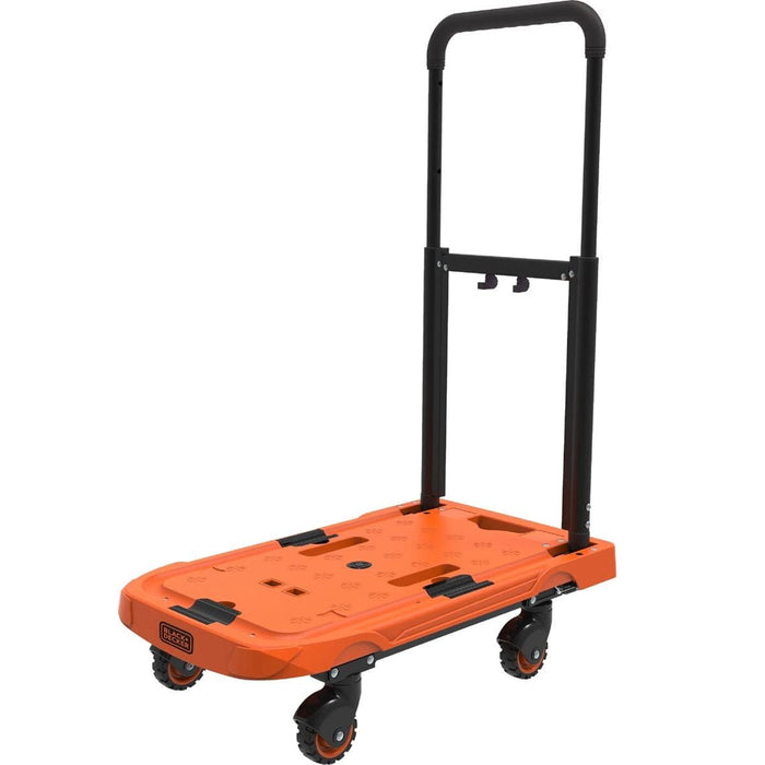 Carrello Piattaforma Pieghevole per Trasporto Portata 90kg Manico Regolabile