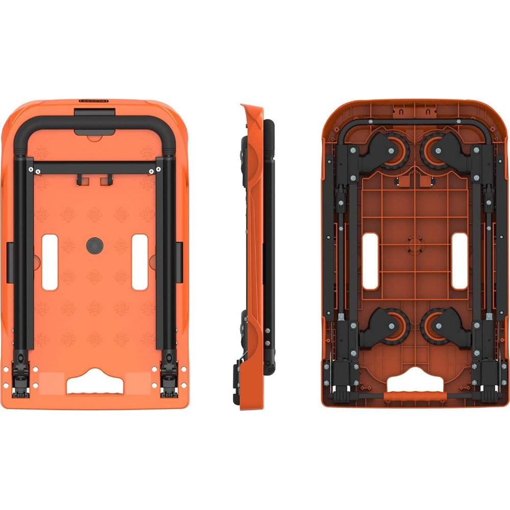 Carrello Piattaforma Pieghevole per Trasporto Portata 90kg Manico Regolabile