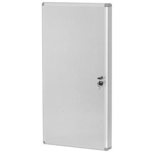 Armadietto Portachiavi a Parete Alluminio 120 Alloggi 39x6x75 cm con Serratura