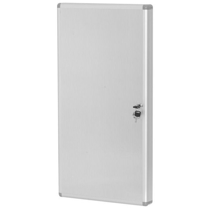 Armadietto Portachiavi a Parete Alluminio 120 Alloggi 39x6x75 cm con Serratura