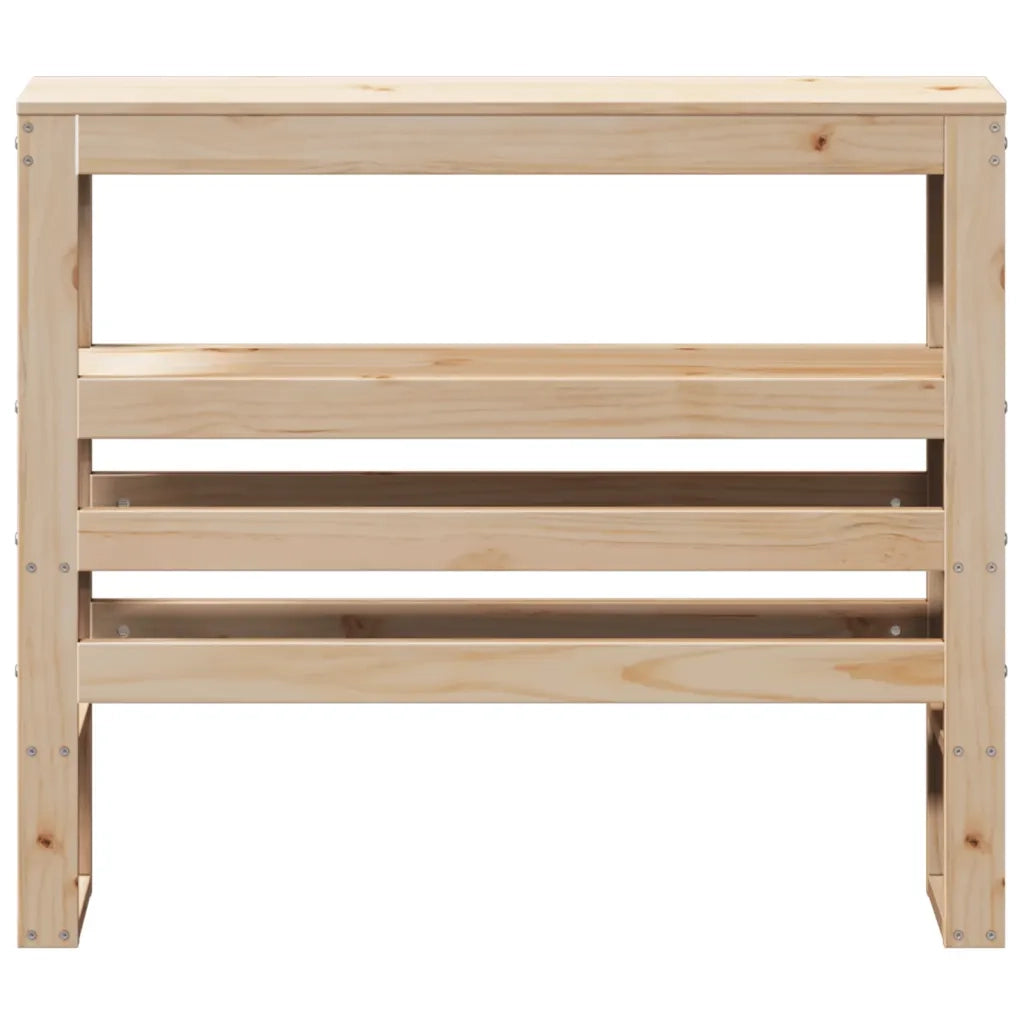 Testiera con Ripiani-Testata contenitore 75 cm in Legno Massello di Pino 199735