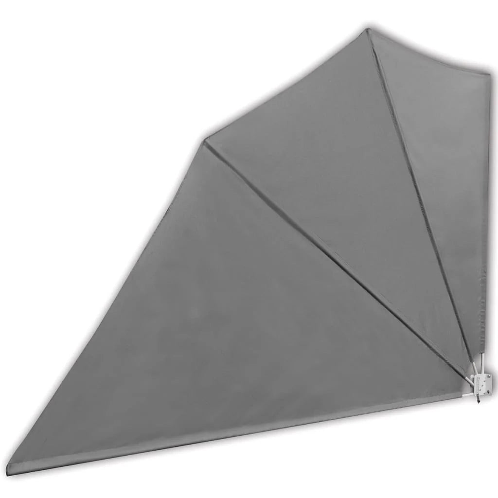 Tenda da sole laterale retrattile/schermo privacy per patio giardino terrazza balcone 160 x 240 cm grigio 02_0007059