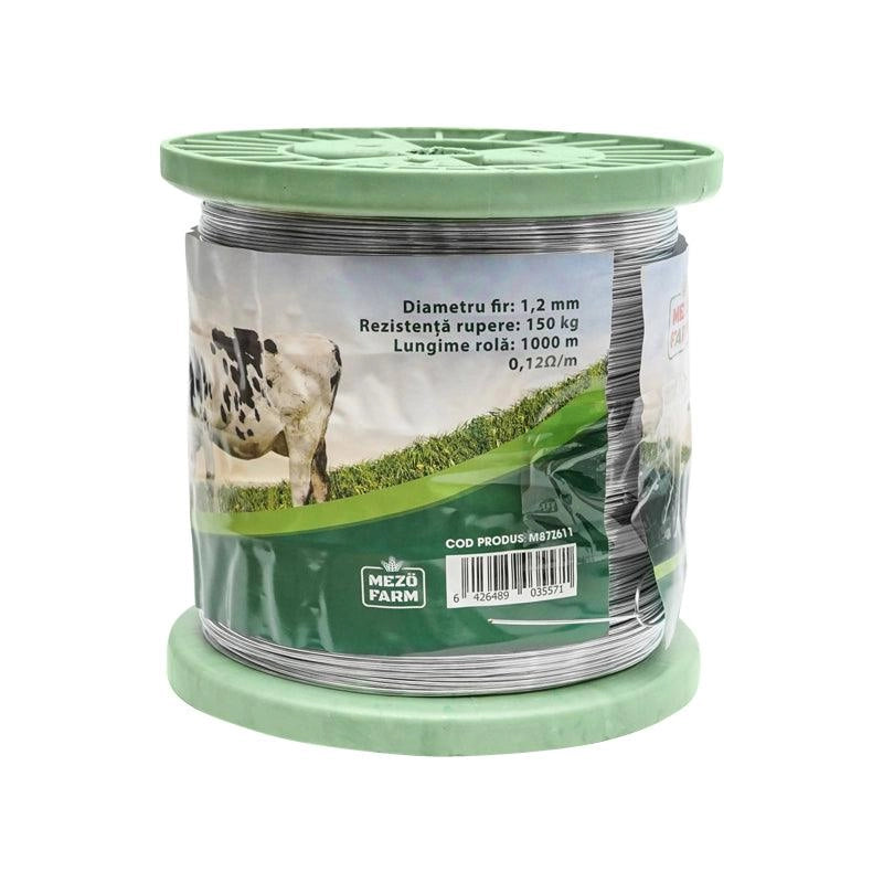 Filo metallico zincato recinto elettrico Ø1,2mm Lunghezza 1000mt, Recinzioni Elettriche Mezofarm