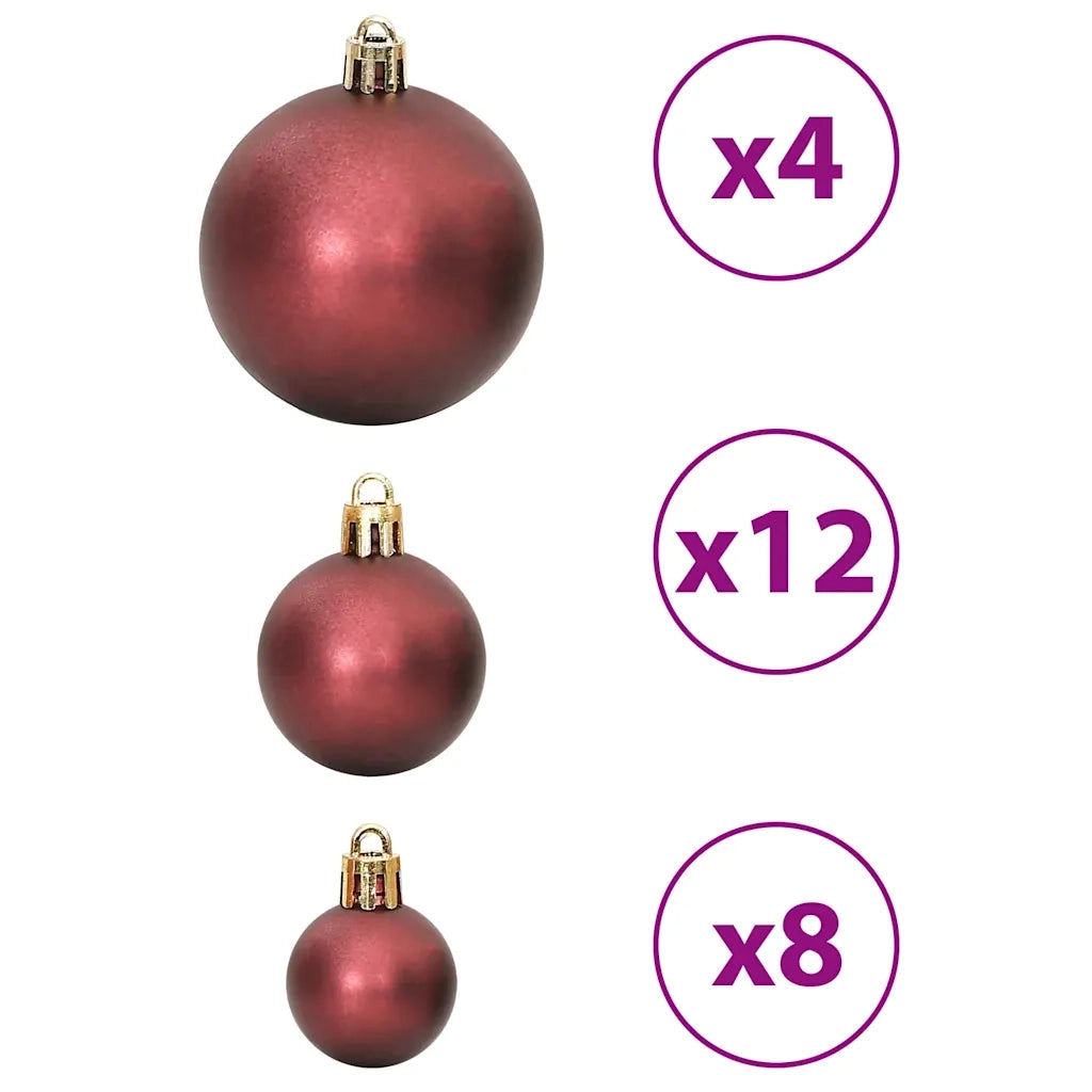 Palline di Natale 100 pz Champagne e Marrone 3 / 4 / 6 cm 356107