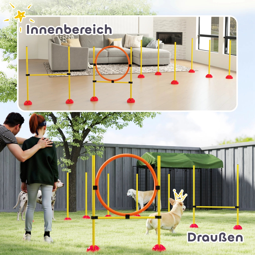 Set Agility per Cani ¨C Minimal ¨C 3 Pezzi con Ostacoli e Stanghe