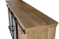 Credenza in legno di mango e nera