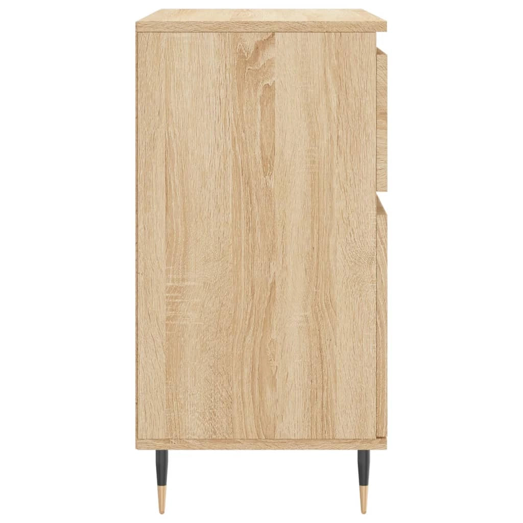 Buffet credenza cassettiera armadio mobile contenitore organizer cucina soggiorno rovere Sonoma 60 x 35 x 70 cm legno ingegnerizzato marrone 02_0031614