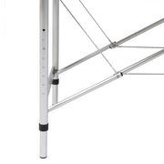 Lettino Pieghevole da Massaggio Nero 3 Zone con Telaio Alluminio CFW7802761