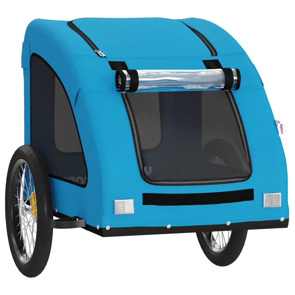 Rimorchio da Bici per Animali Blu Oxford e Ferro CFW6885099