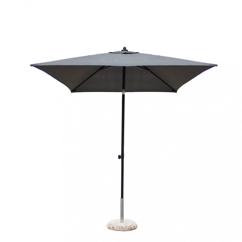 OMBRELLONE NICE NERO P/C 2 X 2 TELO GRIGIO