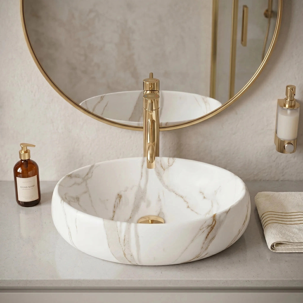 Lavabo Da Appoggio Rea Linda Lava Mat