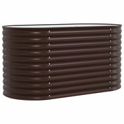 Fioriera rialzata da esterno moderna e minimalista 160 x 80 x 81 cm in acciaio marrone codice 02_0058915.