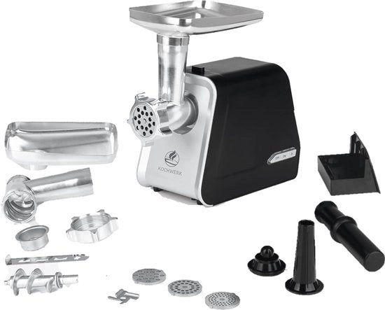 Mangiafrittelle Elettrico con Funzione di Spennellatura - 2000 g/min, 4-in-1 Macchina da Cucina