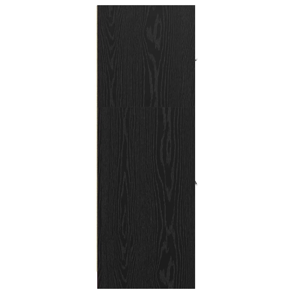 Armadio da Apoteca Rovere nero 30 x 41 x 118 cm 869002