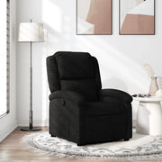Divano Sedia-Poltrona Reclinabile in Tessuto Nero 483417