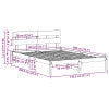 Telaio per Letto con Testiera Bianca 140x200 cm Legno Massello di Pino