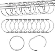 Anelli per tende, 50 pezzi anelli per tende metallici 50 mm anelli per tende per finestre, anelli per tenda doccia, anelli per appendere tende, anelli rotondi per tende da finestra, tende da letto, tende da doccia