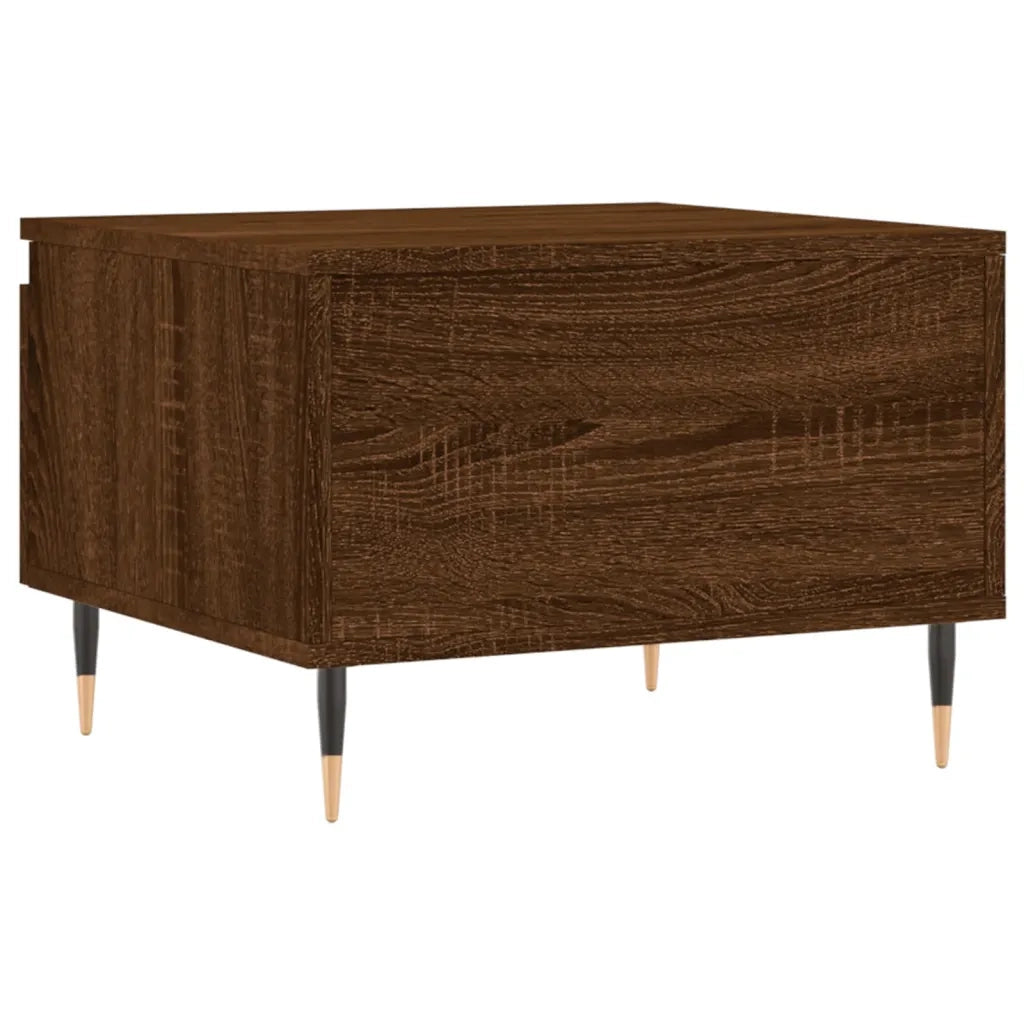 2 pz Tavolini salotto | Tavolino da caff¨¨ | Tavolino da Soggiorno Rovere Marrone 50x46x35 Legno Multistrato