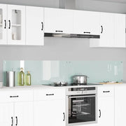Schienale da cucina 2 pcs Bianco 120 x 40 cm vetro temperato 3415485