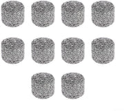 Filtro Schiuma 10 Pezzi - Acciaio Inossidabile - Accessori di Ricambio - Pressione Alta 3000 PSI - Dimensione 14x10 mm - Generazione di Schiuma Effettiva