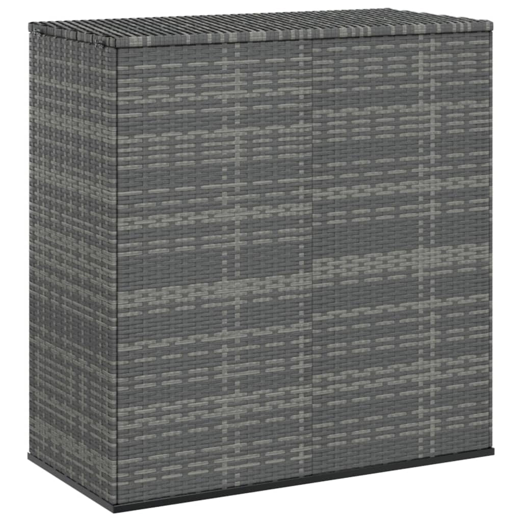 Contenitore/cuscino da giardino in resina di vimini 100 x 49 x 103,5 cm grigio 02_0013155