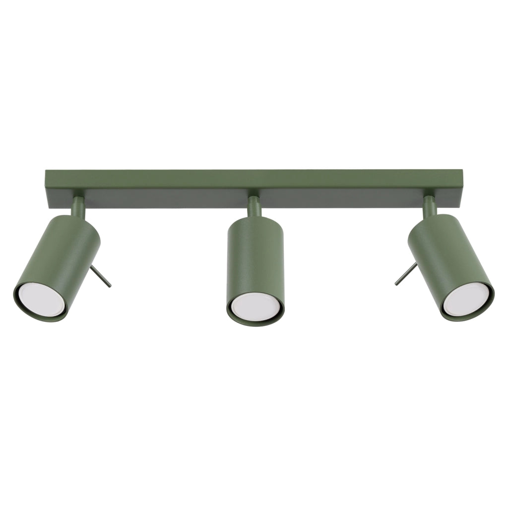 Lampada da soffitto RING 3L verde oliva