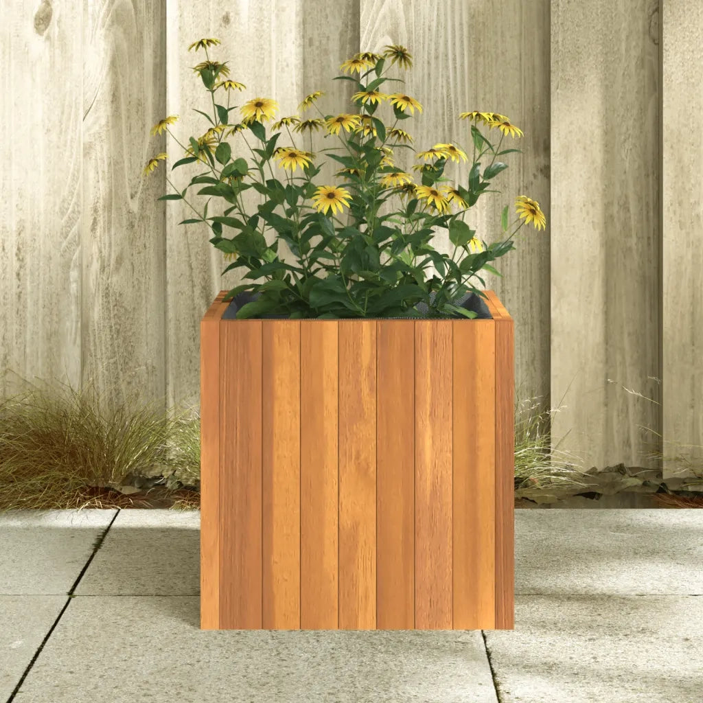 Fioriera da Giardino 35x35x35 cm in Legno Massello di Acacia 366501
