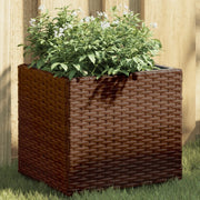 vidaXL Fioriera da Giardino Marrone 36x30x32 cm in Polyrattan