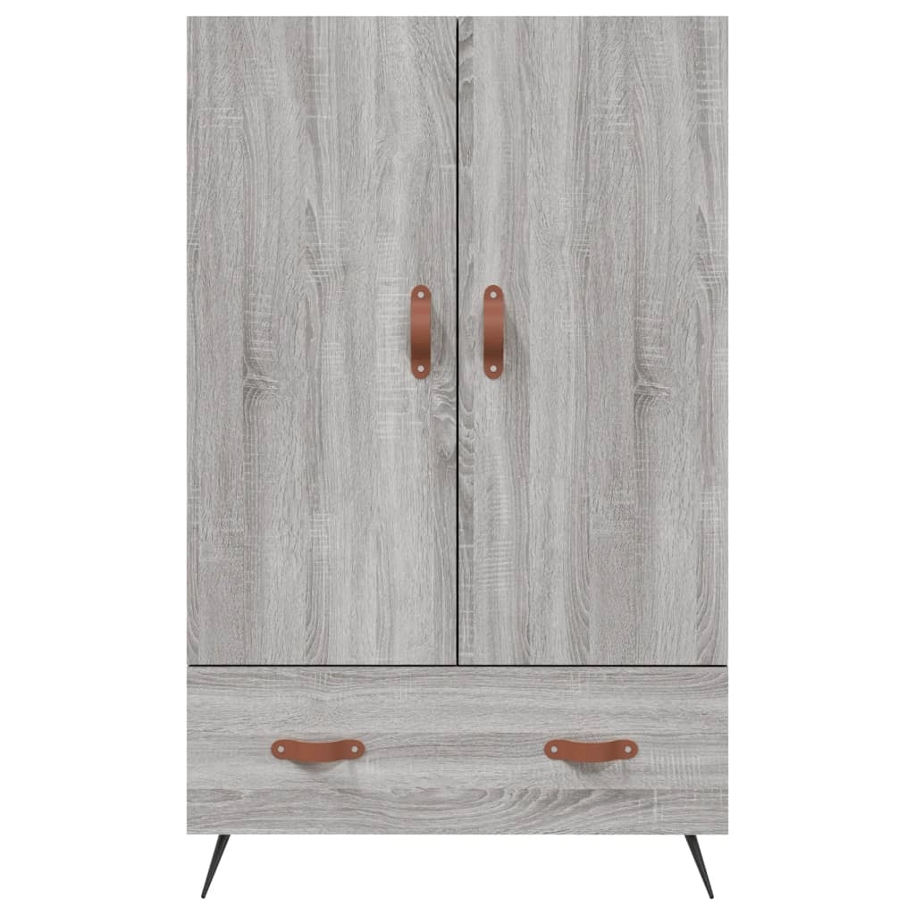 Buffet credenza cassettiera armadio mobile contenitore organizer cucina soggiorno salotto rovere Sonoma alto 69,5 x 31 x 115 cm legno ingegnerizzato grigio 02_0035400