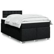 Giroletto a Molle con Materasso Nero 120x200 cm in Tessuto 3285871