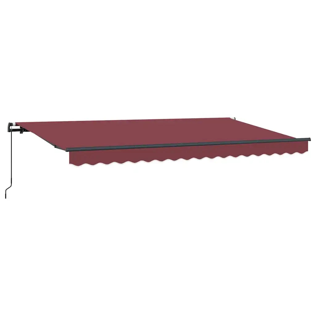 vidaXL Tenda Retrattile Borgogna 350 x 200 cm Poliestere e Alluminio