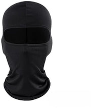 Due pezzi di maschera per vento per bicicletta, copertura completa di protezione solare per il collo, copertura per moto e protezione dal sole, adatta per l'uso all'aperto in bicicletta - nero