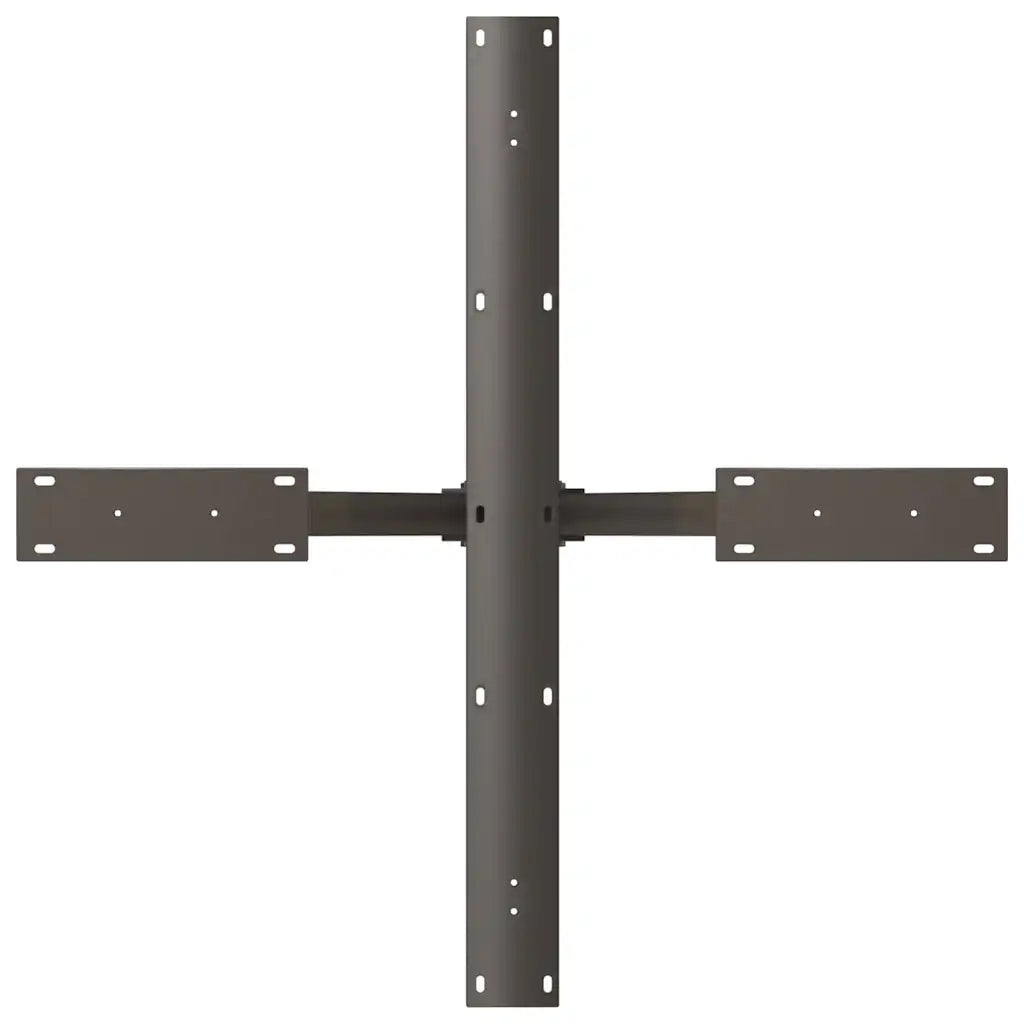 Gamba per Tavolo da Pranzo a Forma di Ragno Nero 85x85x(72-73) cm Acciaio 4013123