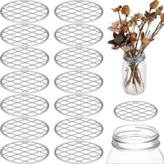 Insert per coperchio di vaso, per vasi di grandi dimensioni, coperchio di vaso metallico con griglia e gusci di pollo (15 pezzi)