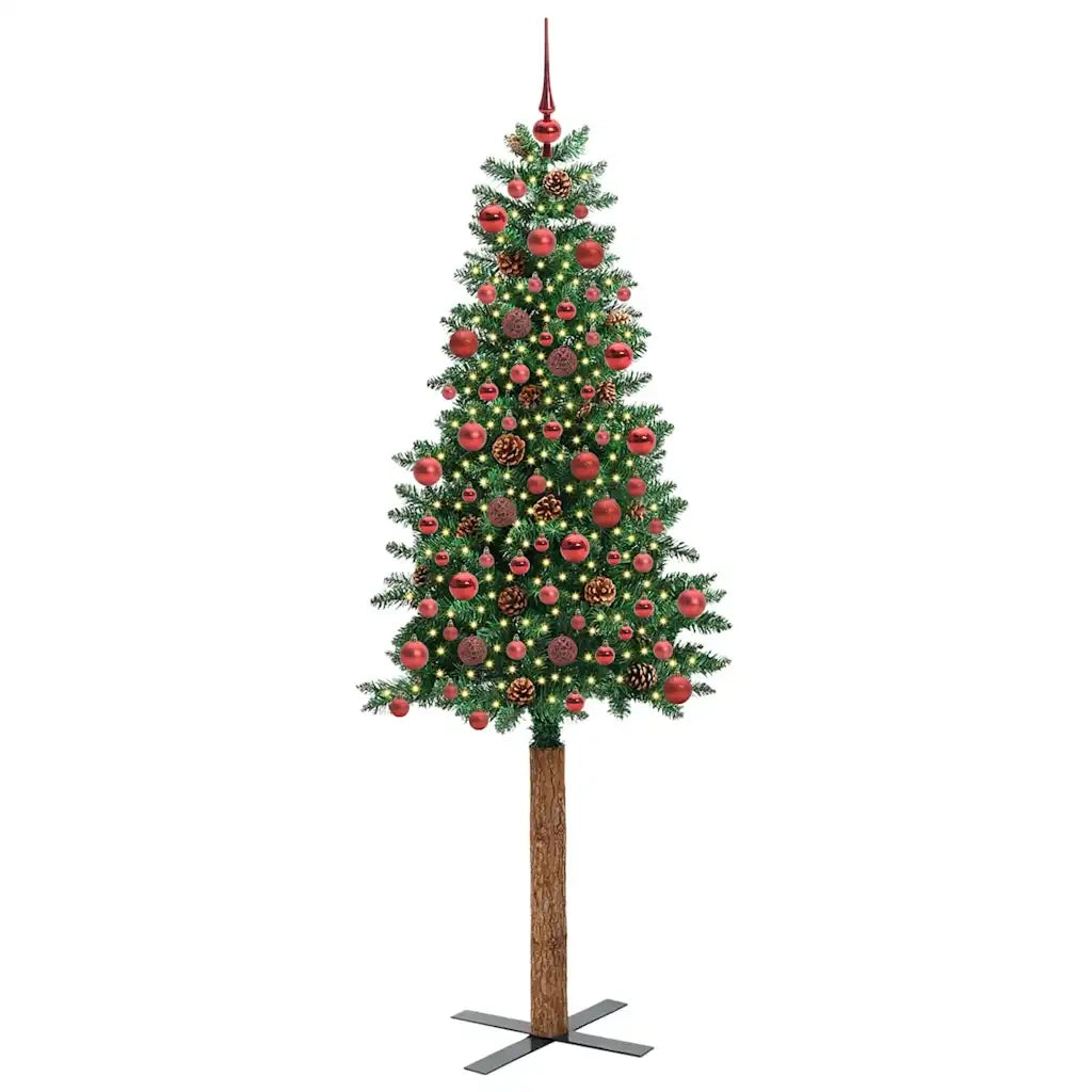 Albero di Natale snodato con 300 LED con supporto-Albero Natalizio Verde 180 cm 482577