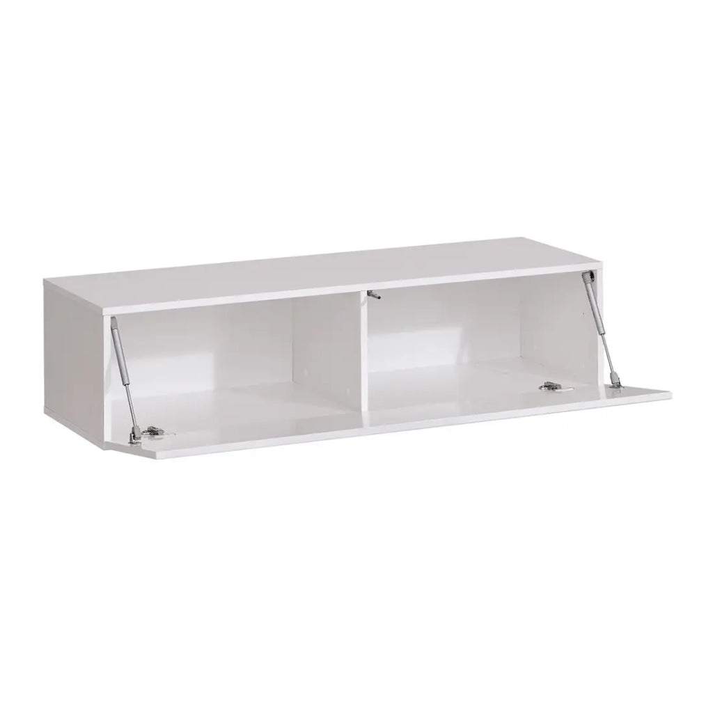 Mobile TV sospeso 120 cm - Bianco - Collezione SWITCH - Finiture lucide - Design moderno