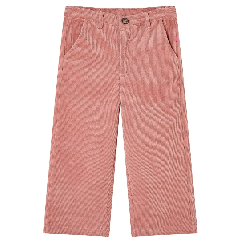 Pantaloni per Bambini in Velluto a Coste Rosa Antico 104cod mxl 108651